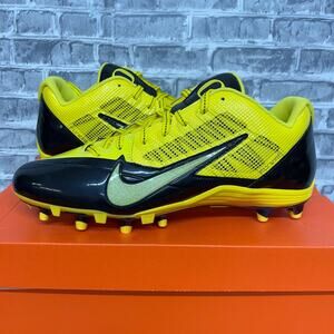 Nike Oregon Ducks Alpha Pro TD Yellow Black Promo Samples Cleats Mens Size 11.5